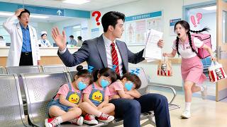 Doctor said CEO infertile, then suddenly 3 mini versions of him, sleep on him, calling "Dad"!😮😮
