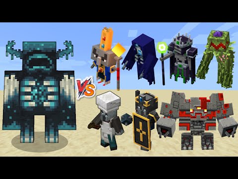 Warden vs All Minecraft Dungeons mobs - Warden vs Minecraft Dungeons mobs