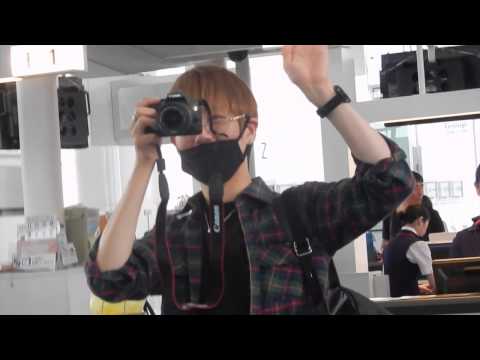 NOM/엔오엠150518 羽田空港出国　ヨハン「また来てね」