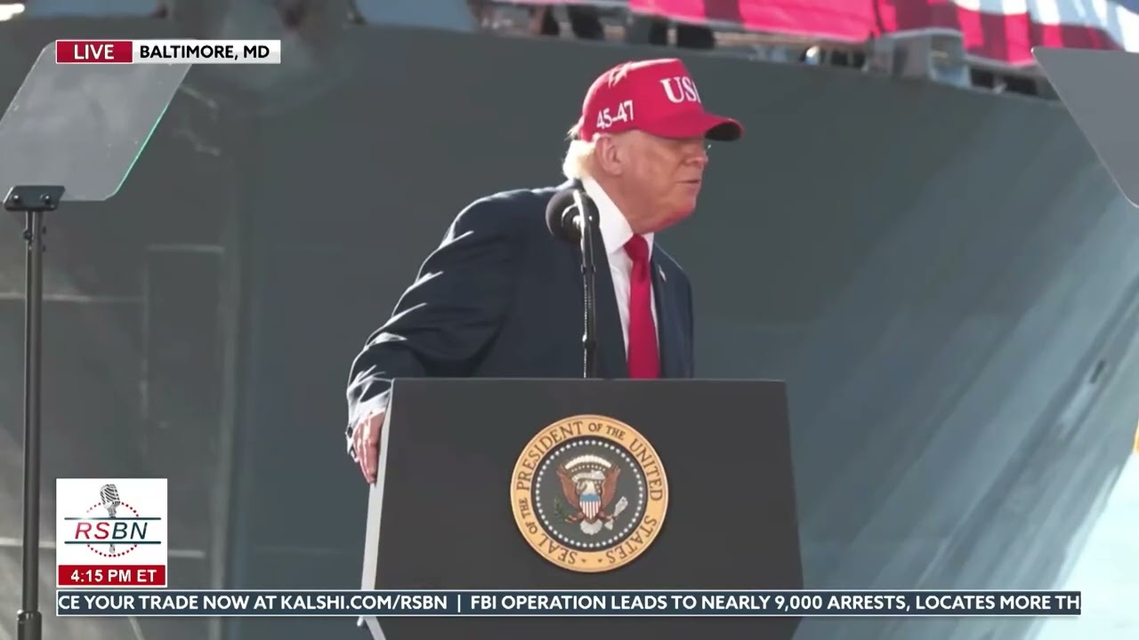 FULL SPEECH: President Trump Makes Groundbreaking Announcement for American Shipbuilding - 10/06/26