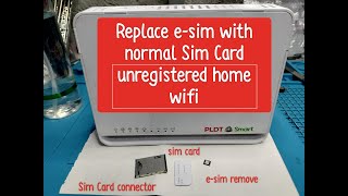 Modify and Install Sim Card on an e-sim modem Home WIFI FX-ID4