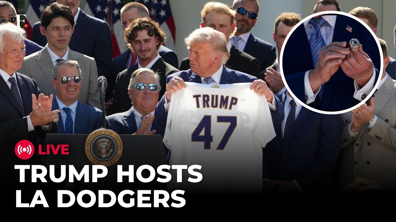 Trump LIVE: US President Trump Congratulates World Series Champion LA Dodgers | White House
