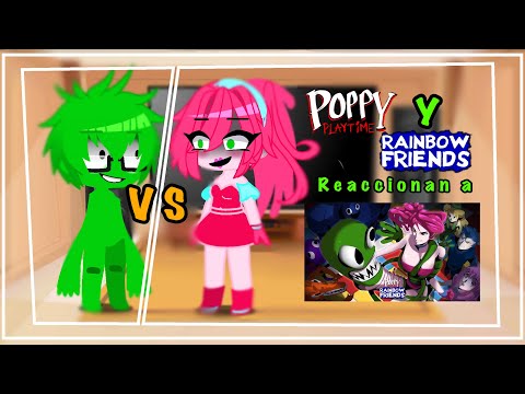 Rainbow Friends y Poppy Playtime reaccionan a Rainbow Friends vs Poppy Playtime Parte (part) 2