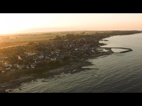 638. Brantevik Drone Stock Footage Video