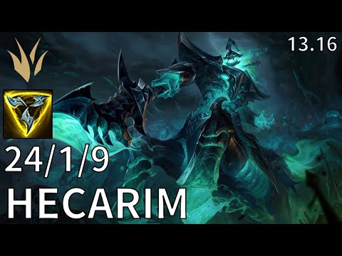 Hecarim Jungle vs Evelynn - EUW Master | Patch 13.16