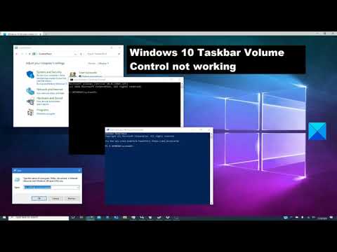 Windows Taskbar Volume Control not working