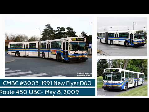 CMBC #3003- 1991 New Flyer D60- Route 480 UBC