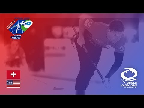 Switzerland v United States - Round-robin - World Mixed Doubles Curling Championship 2018