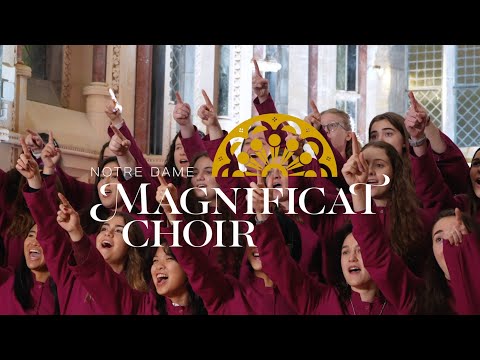 Notre Dame Magnificat Choir sings "Notre Dame, Our Mother" in Ireland