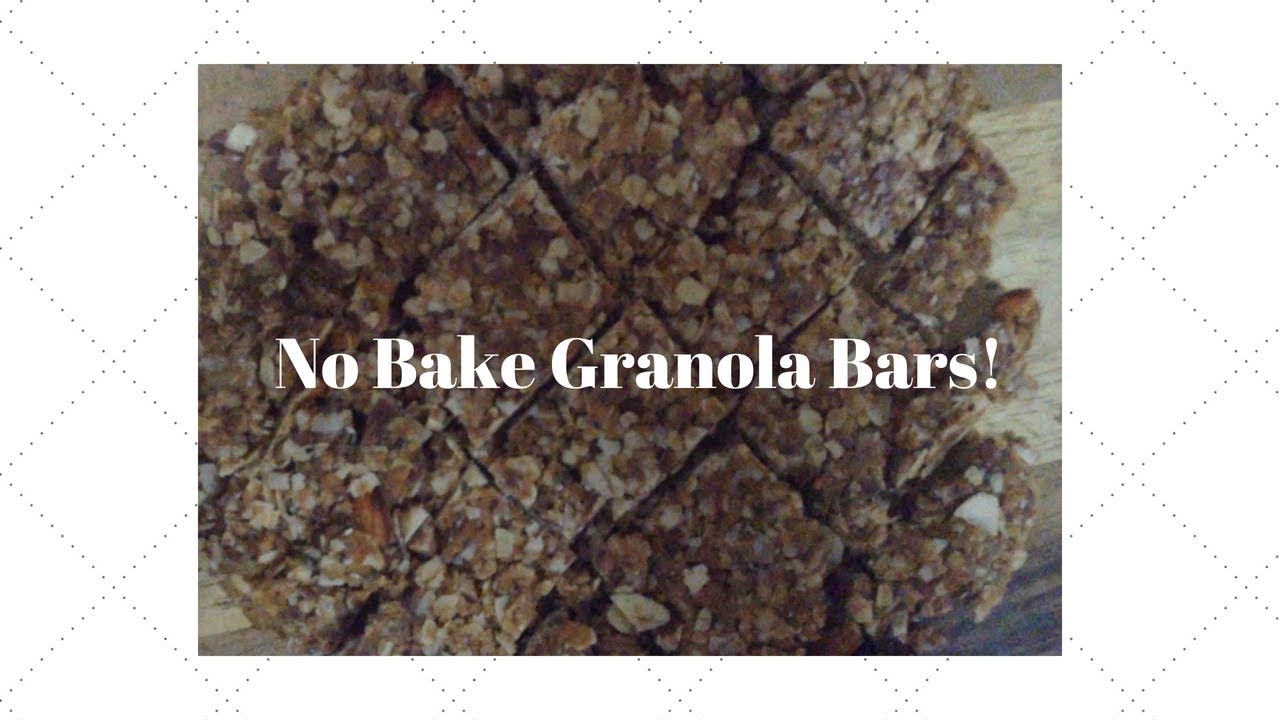 Healthy No-Bake Granola Bars - Video Tutorial video thumbnail