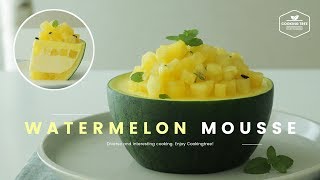 노란~~✨블랙 망고 수박 무스케이크 만들기🍉 : Yellow Watermelon Mousse cake Recipe : イエロースイカムースケーキ -Cookingtree쿠킹트리