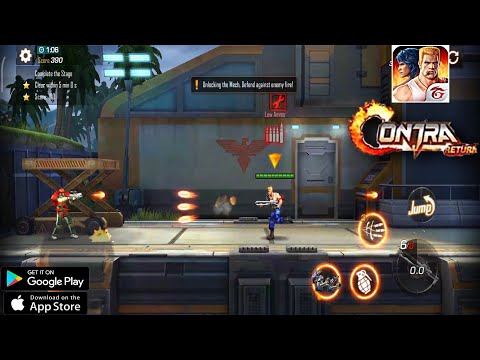 Contra Return Mobile Gameplay | Remake of the classic game Contra