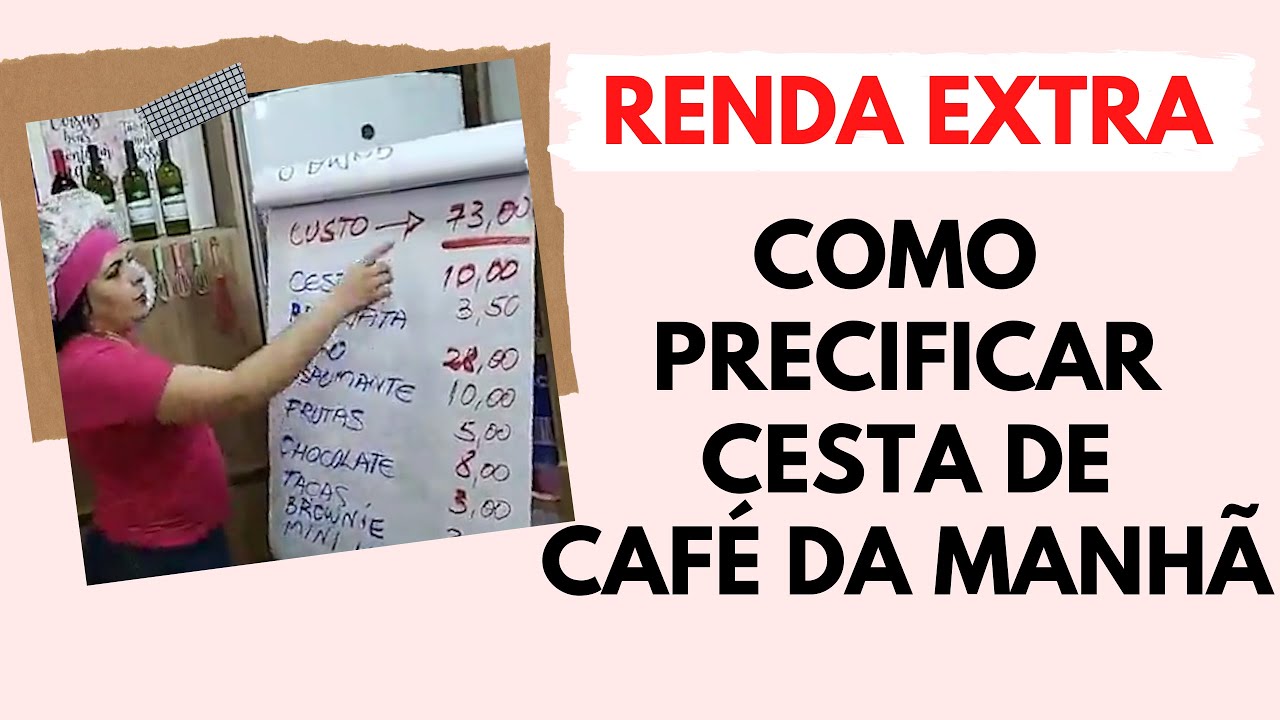 Renda extra!  Como precificar cesta de café da manhã