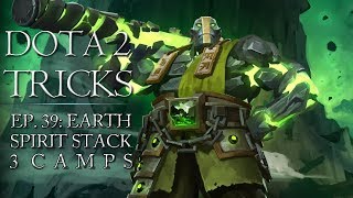 Dota 2 Tricks - Earth Spirit Stack 3 Camps