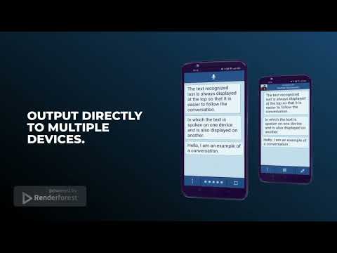 Speech to text helper for deaf Video