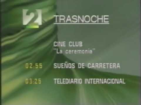 TVE-2. 1992. Continuidad (avance programación de madrugada)