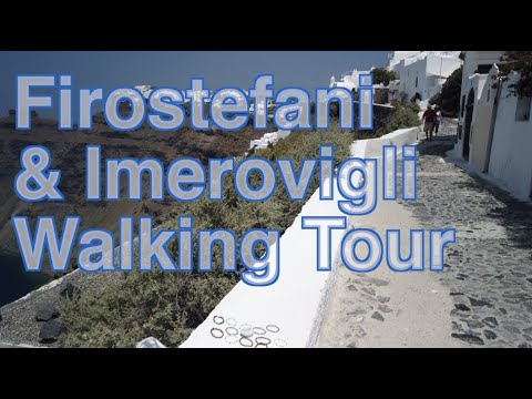 Excursão a pé em Santorini na Grécia - Firostefani e Imerovigli