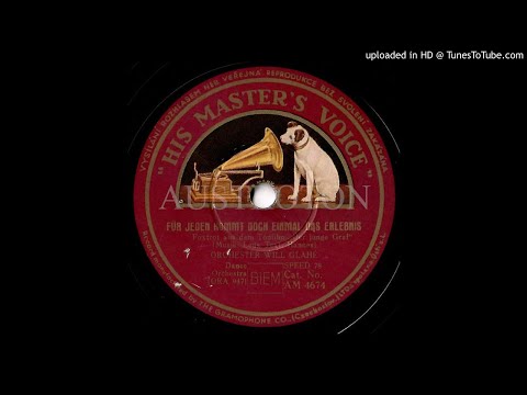 Will Glahé: Für jeden kommt doch einmal das Erlebnis