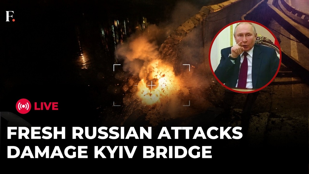 UKRAINE WAR LIVE: Russian Drone Attack on Kyiv Bridge Triggers Chaos, Disrupts Traffic | Firstpost
