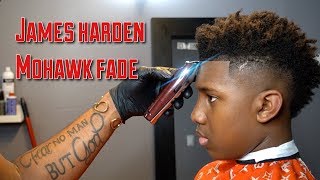JAMES HARDEN TYPE HAIRCUT | BURST FADE | MOHAWK | HAIRCUT TUTORIAL