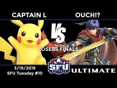 SFU Ultimate #10: Losers Finals - Captain L (Pikachu, Pichu) vs Ouch!? (Ike)