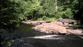 preview picture of video 'Waterfall - Canyon Falls Roadside Park - Michigan's Upper Peninsula, South of L'Anse, Michigan 2011'
