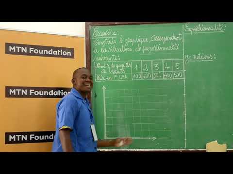 Mathematics Lesson - Graphical Representation of a Proportionality Relationship. Grade 5 (CM2)