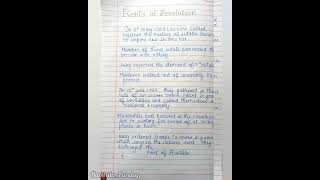 The French Revolution | Best Handwritten Notes | Class 9 History | #harshita_pandey