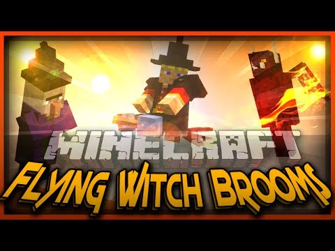 MineCraft Flying Witch Brooms, Witch Hats & More!!!