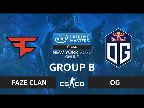 CS:GO - OG vs FaZe Clan [Overpass] Map 2 - IEM New York 2020 - Group B - EU