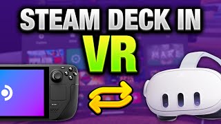 PLAYING STEAM DECK ON META QUEST 3 IN VR / MIXED REALITY! IS THIS THE FUTURE?