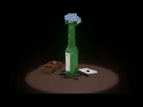 Flower Bottle Grease pencil blender