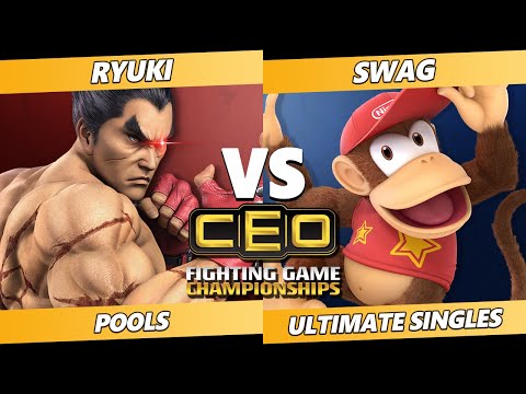 CEO 2021 - Ryuki (Kazuya, Mii Brawler) Vs. Swag (Diddy Kong) SSBU Ultimate Tournament