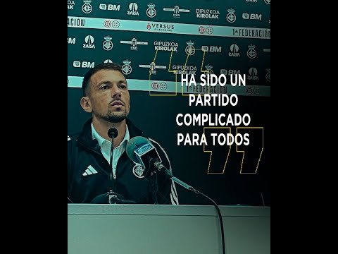 Rueda de prensa de Jon Tena posterior al encuentro entre Real Unión y UD Logroñés