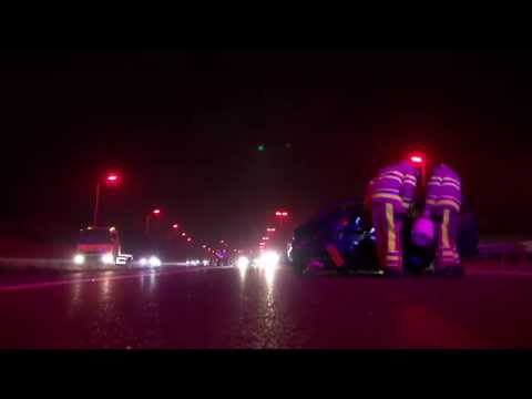 Automobiliste neemt verkeerd besluit; ongeluk A28 Zwolle