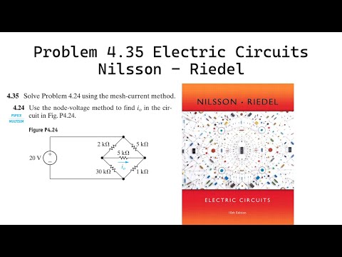 Problem 4.35 (Nilsson Riedel) Electric Circuits 10th Edition - Mesh Current Method