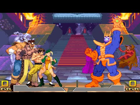Quick-ie MUGEN Fights 0003: The New Challengers VS Thanos [Infinity Gauntlet Crossover]