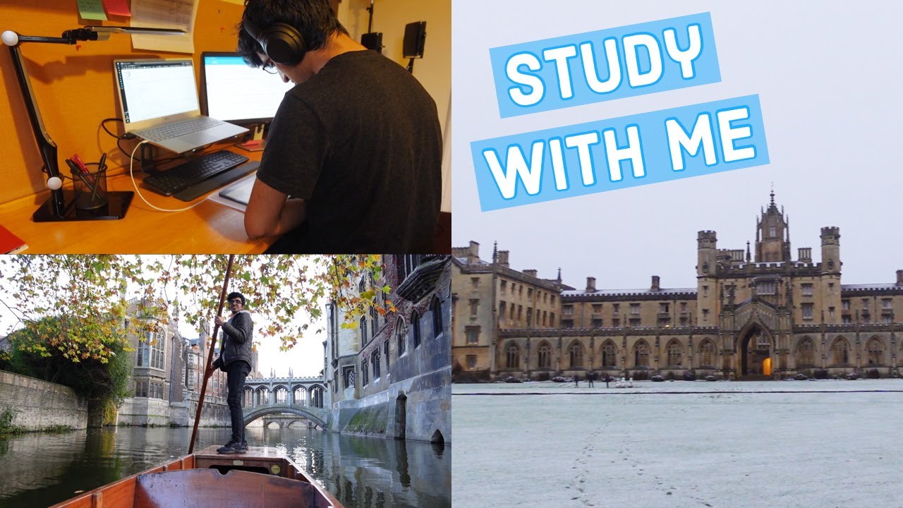 Snowy Study with Me + Punting in Cambridge