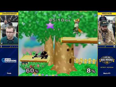 The Big House 9 - Jakenshaken (Marth) vs. BC | Mike Haze (Fox) - SSBM - Top 64