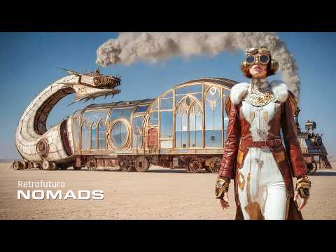 Retrofutura — Steampunk Journeys: The Desert Nomads | AI 4K