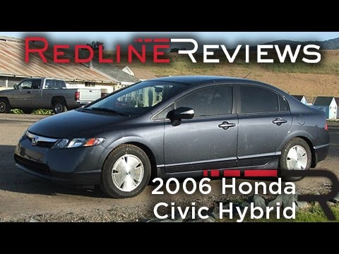 2006 Honda Civic Hybrid Walkaround, Exhaust, Review, Test Drive