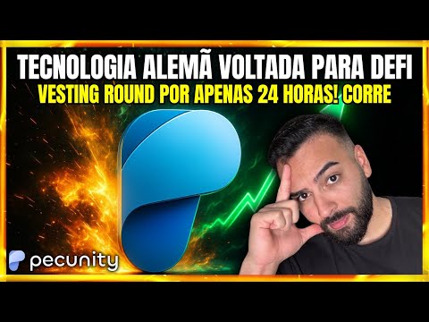 Pecunity – Renda Passiva 100% Automática com Tecnologia Alemã! Vesting Round Ativo 