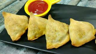 Baked samosa- Quick in Microwave oven/Baked Samosa Recipe/ Easy &Tasty weight loss Snack Recipes/
