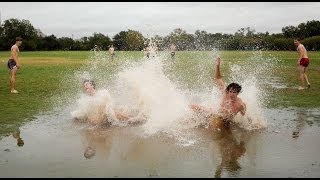 preview picture of video 'Water Puddle Slide - Lawaqa Park'