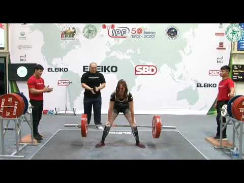 New World Masters Deadlift Record 176kg Asian classic powerlifting Championships Dubai 2022