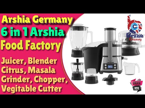 Arshia Food Factory 6 in 1 Made in Germany Britishcrockery