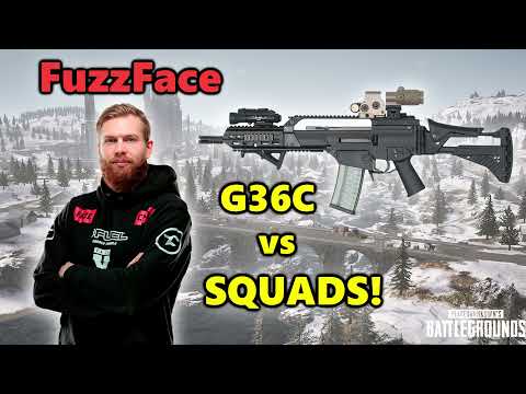 FaZe FuzzFace - G36C vs SQUADS! - Archive Games - PUBG