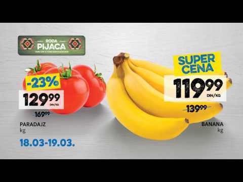 Sveže sa RODA pijace 18. - 19.03.2017.