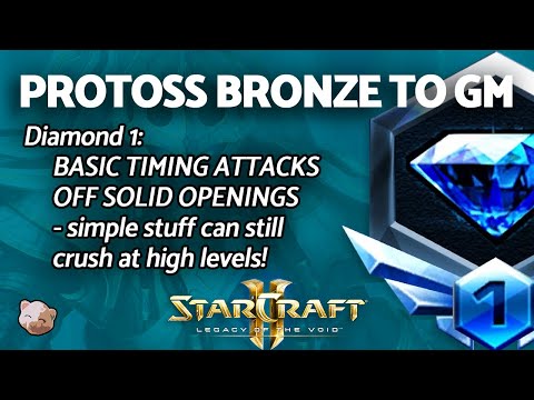 StarCraft 2: Basic PROTOSS Timing Attacks Off Solid Openings  | PART 8 Bronze to GM Series (B2GM)