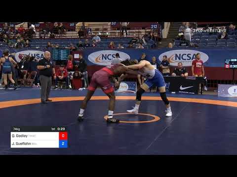 74 Kg Consolation Quinton Godley Titan Mercury Wrestling Club Vs Jake Sueflohn Boilermaker RTC